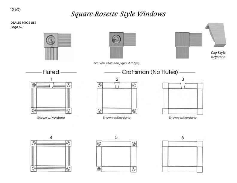 square rosette style windows