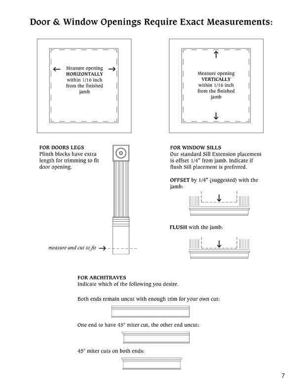 How to measure door and window openings for molding trim