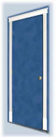  door with Architrade header & stop-fluted 2-in-1 casing