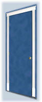  door with Architrade header & stop-fluted 2-in-1 casing