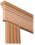 3-1/2" Architrave with 2-1/8" fluted casing