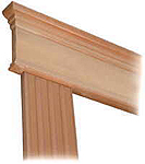  4-1/4" Architrave with 3-1/8" fluted trim