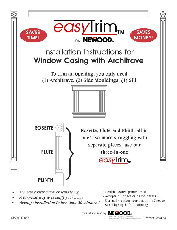 how to install window casing with architrave 1