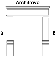 Door trim with 2-in-1 Legs and Architrave