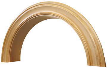 solid wood radius arch for doors and windows