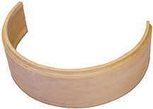 solid wood radius molding half circle