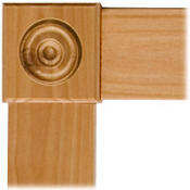 Square Rosette with Craftsman Casing