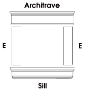 drawing window - Architrave, casing and sill extension