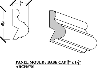 Panel Mould / Base Cap 701